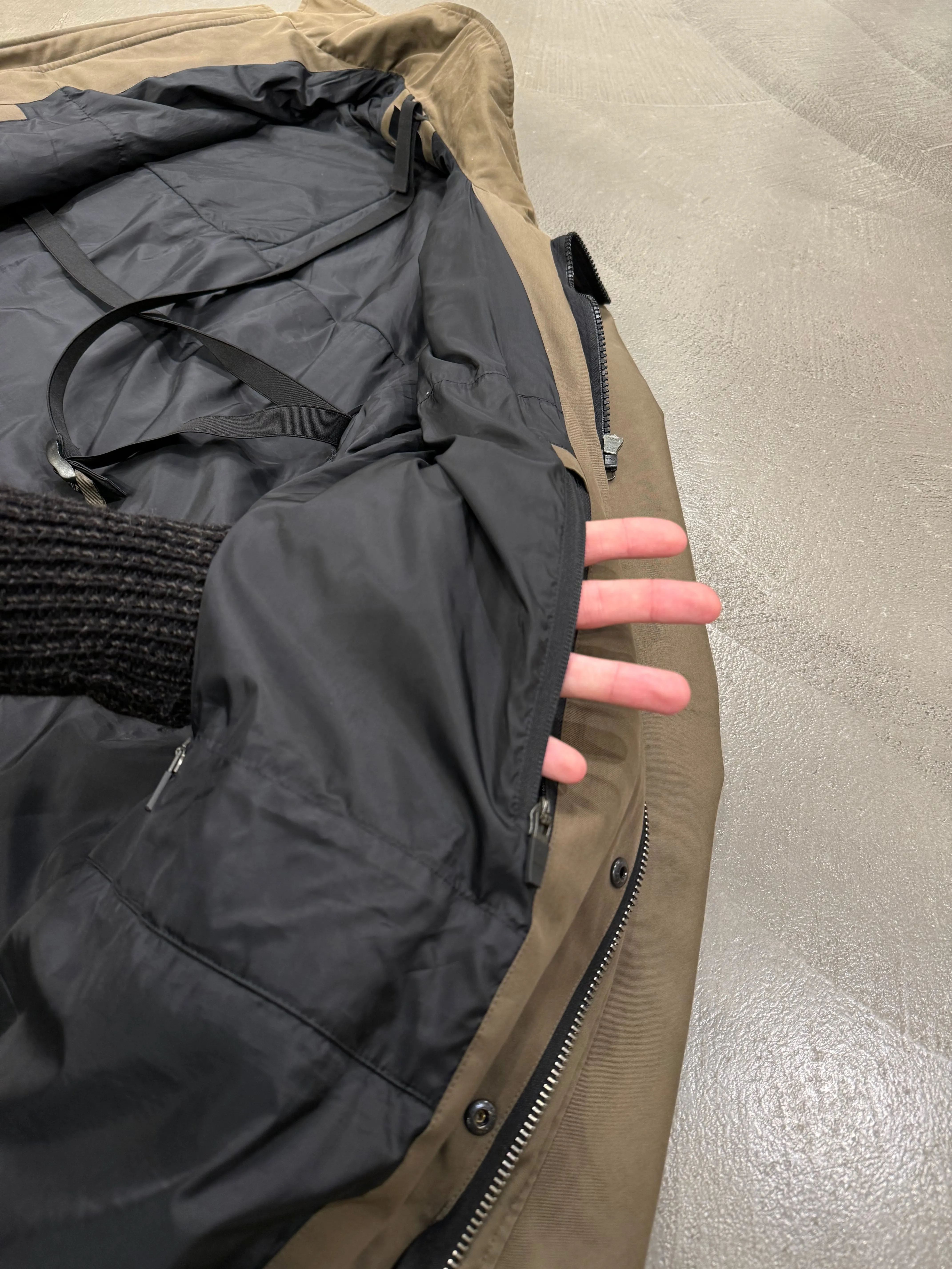2020s Acronym technical jacket with backpack straps and back pockets