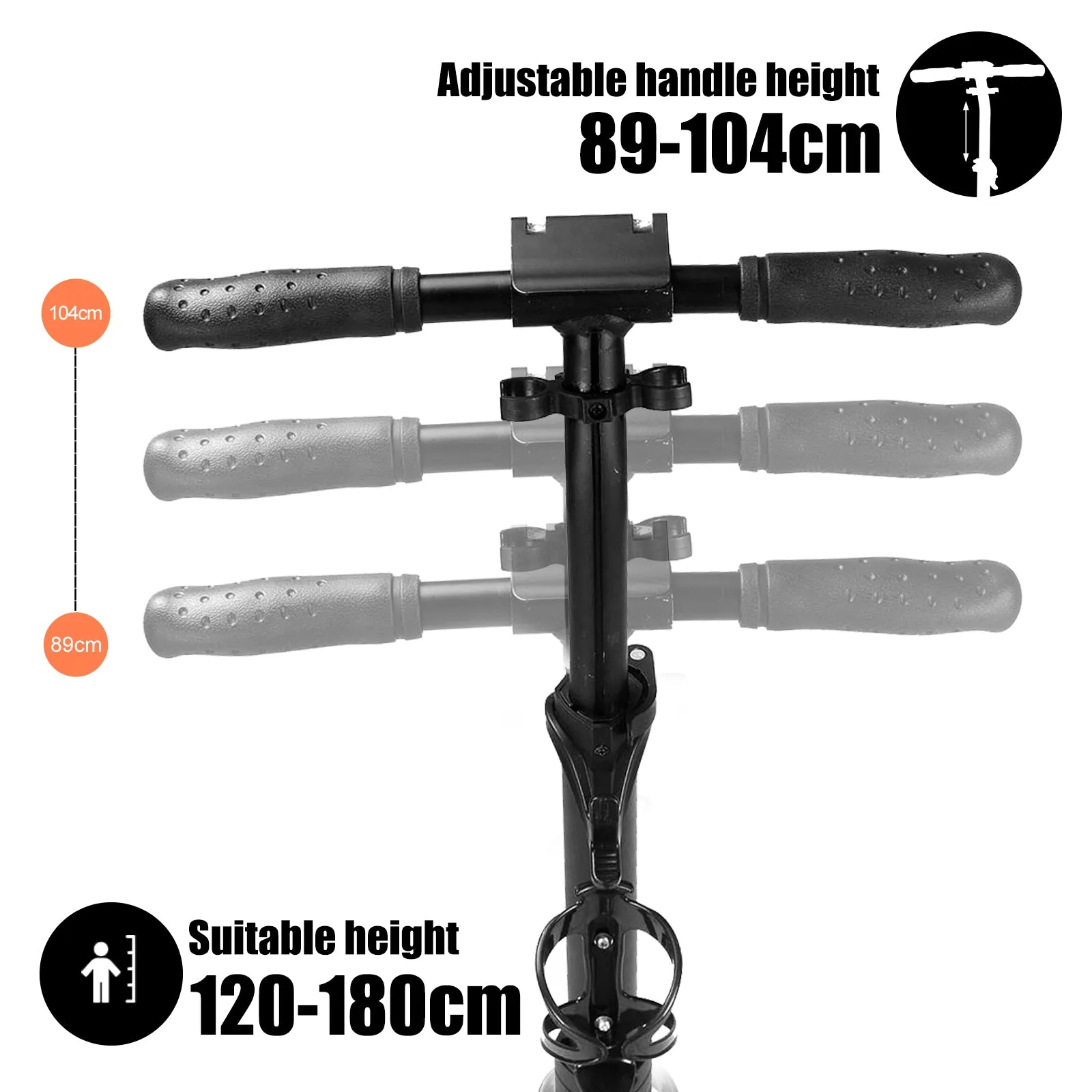 A301 Adult Kick Scooter with Large Folding Wheel Design - Convenient strolling for Adults