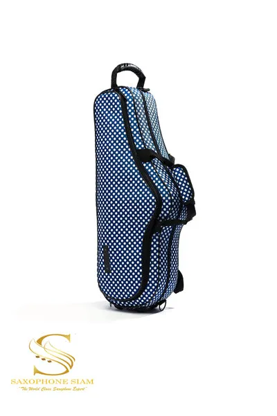 BEAUMONT ALTO SAX CASE - BLUE POLKA DOT