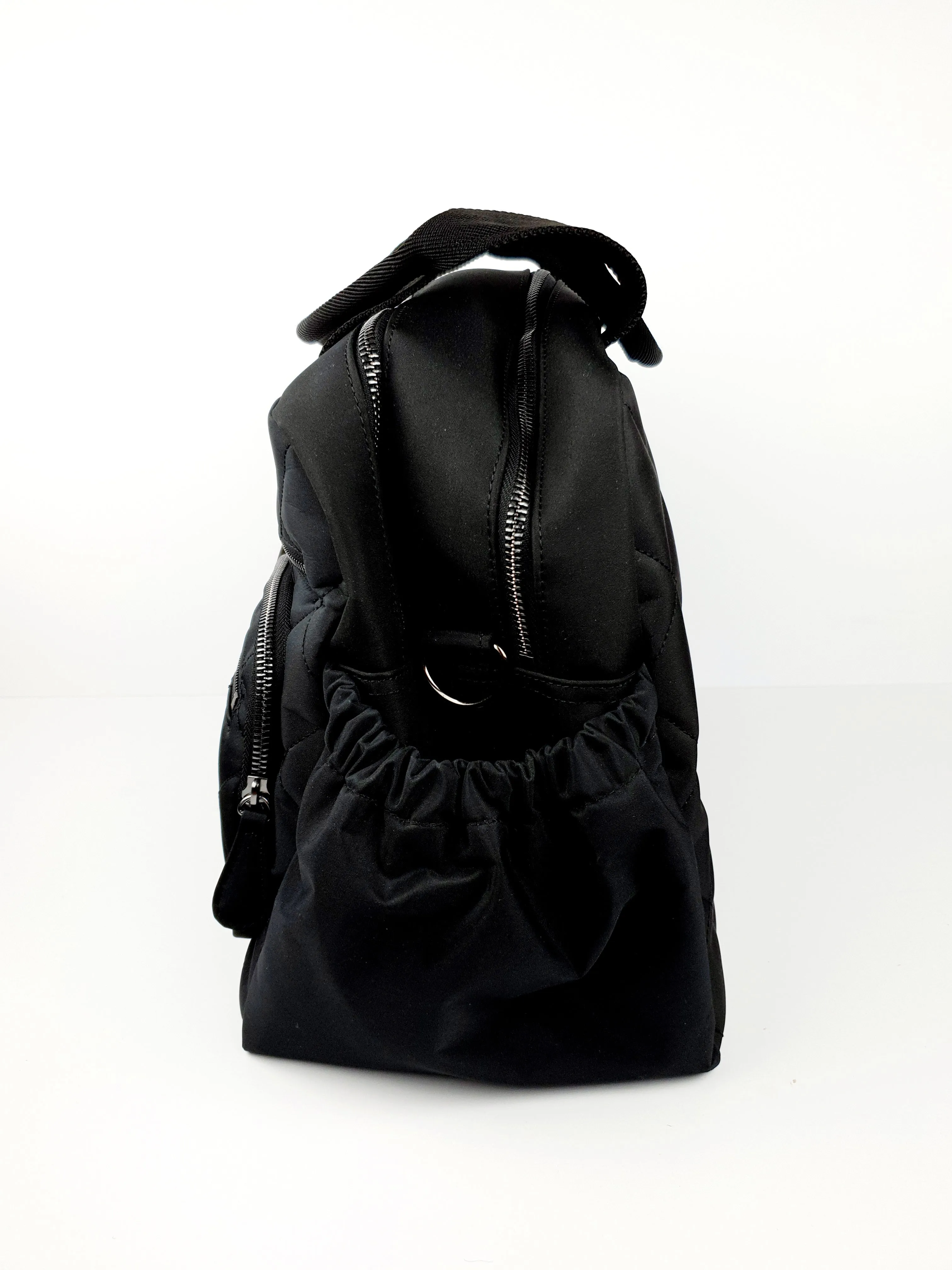 Carry All Nappy Bag - Black Diamond Quilt