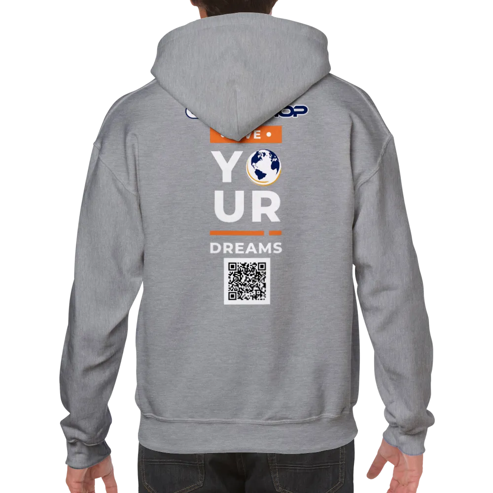 Clubshop Customizable Live Your Dreams  Unisex Pullover Hoodie