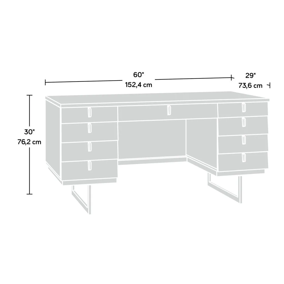 Coward Executive Desk Union Rustic