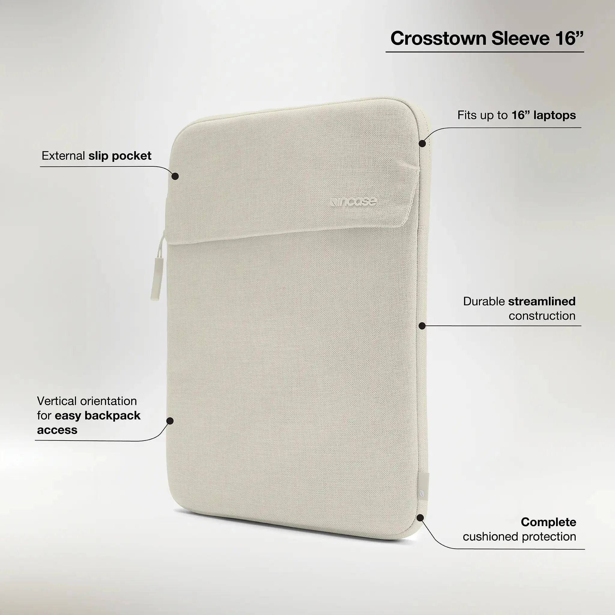 Crosstown Sleeve with Woolenex for 16-inch Laptop