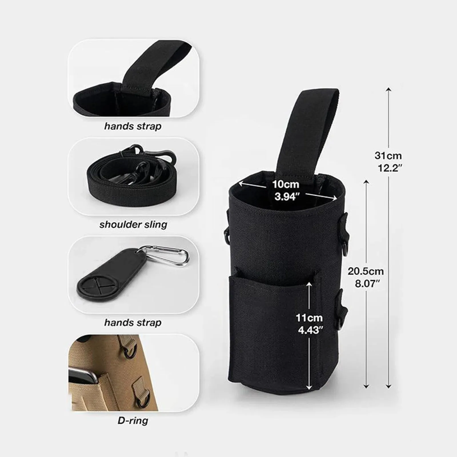 Gym Magnetic Bag Shoulder Bag Water Bottle Bag for Sports Traveling Gym,Portable Gym Pouch Workout Bag Attachment