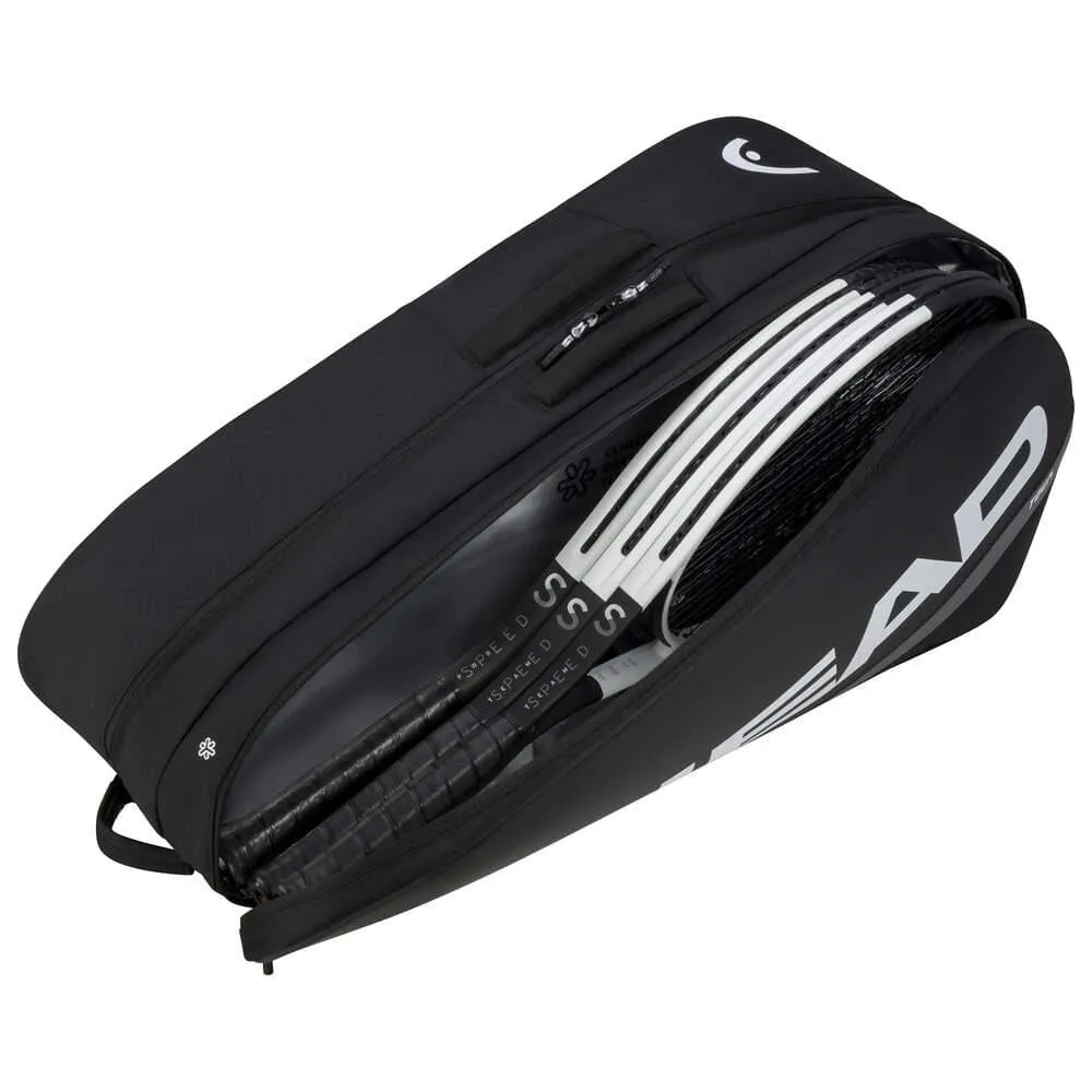 HEAD Tour Badminton Racket Bag L - Black / White