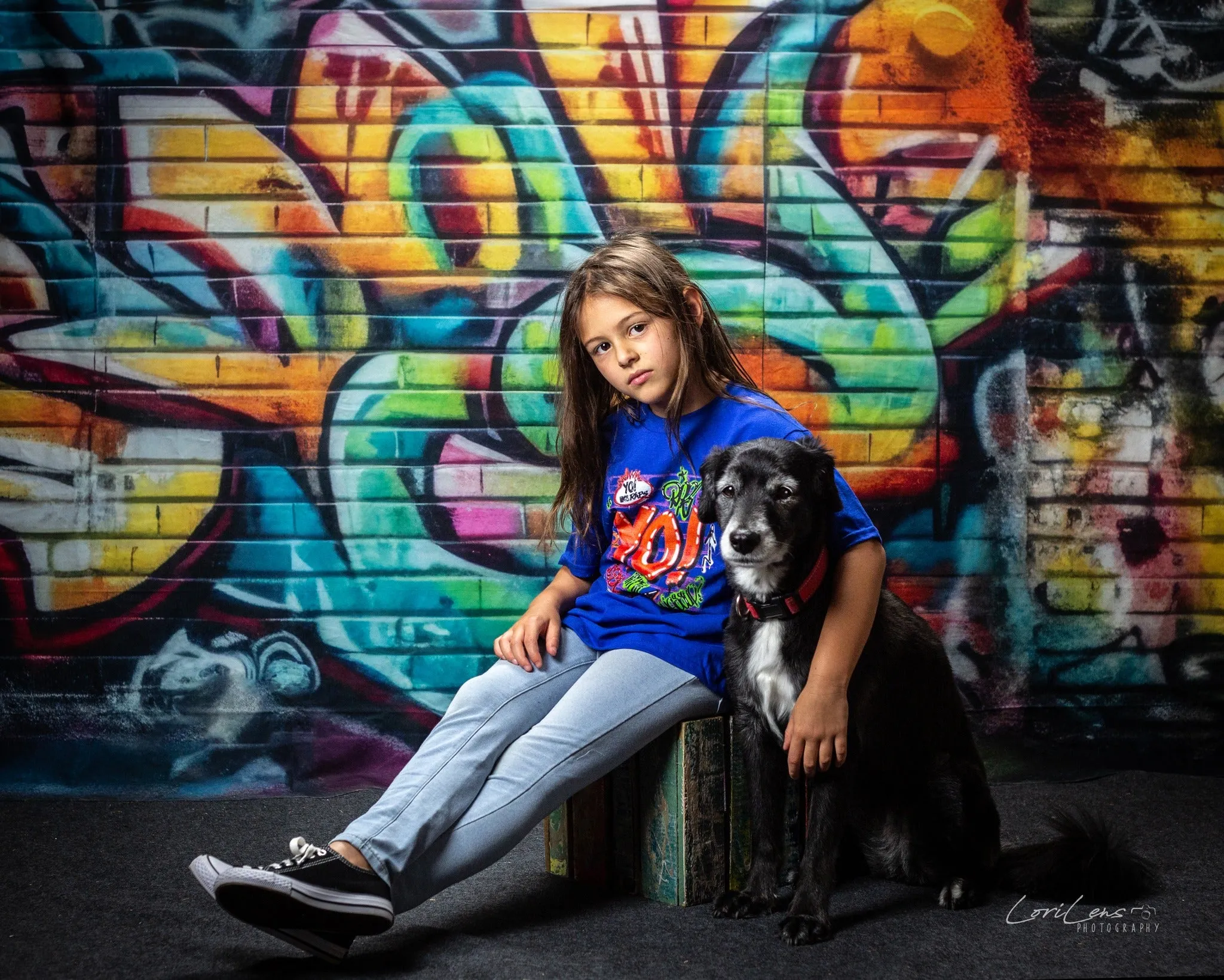 Kate Urban Graffiti Wall Backdrop Designed by Mandy Ringe Photography