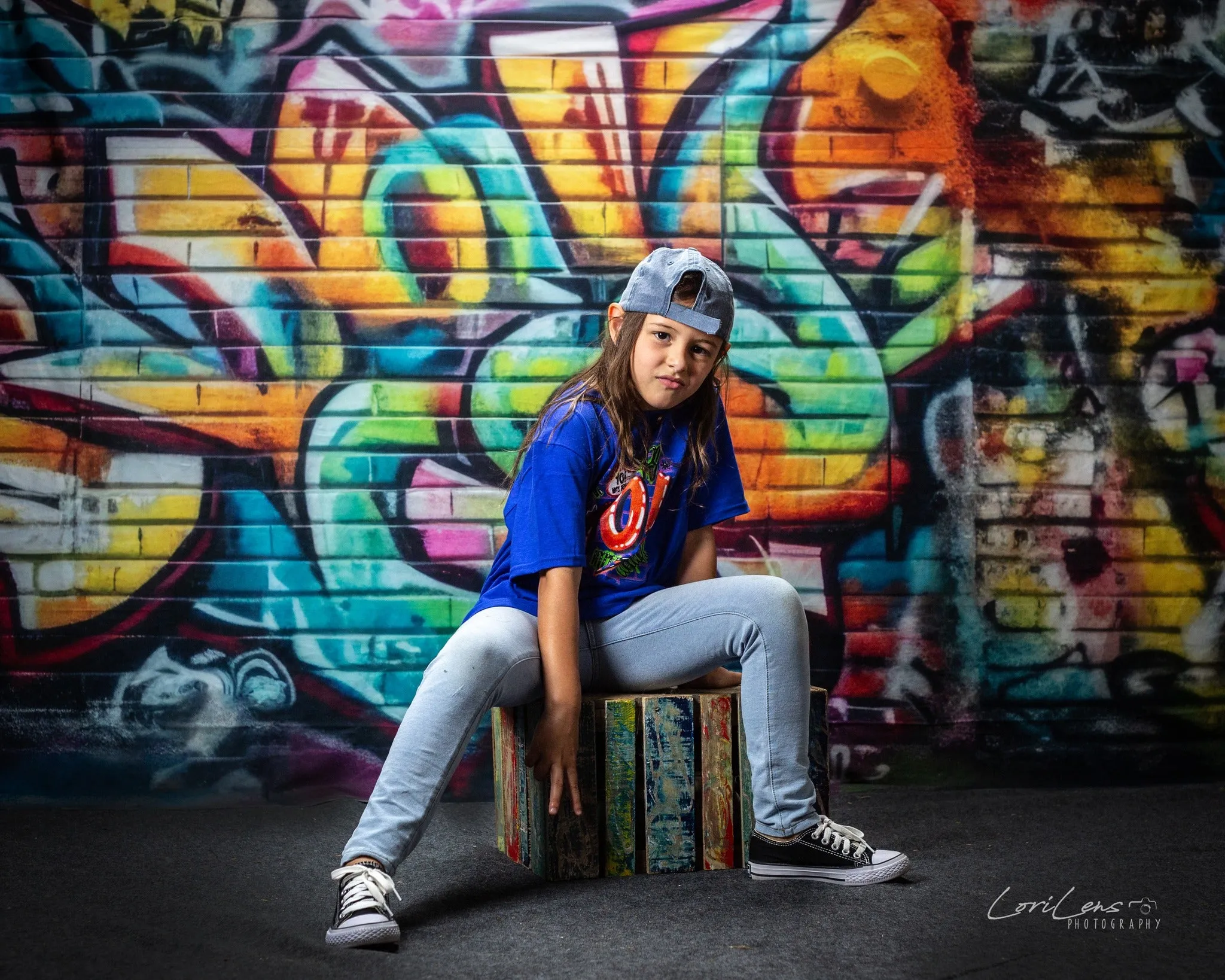 Kate Urban Graffiti Wall Backdrop Designed by Mandy Ringe Photography
