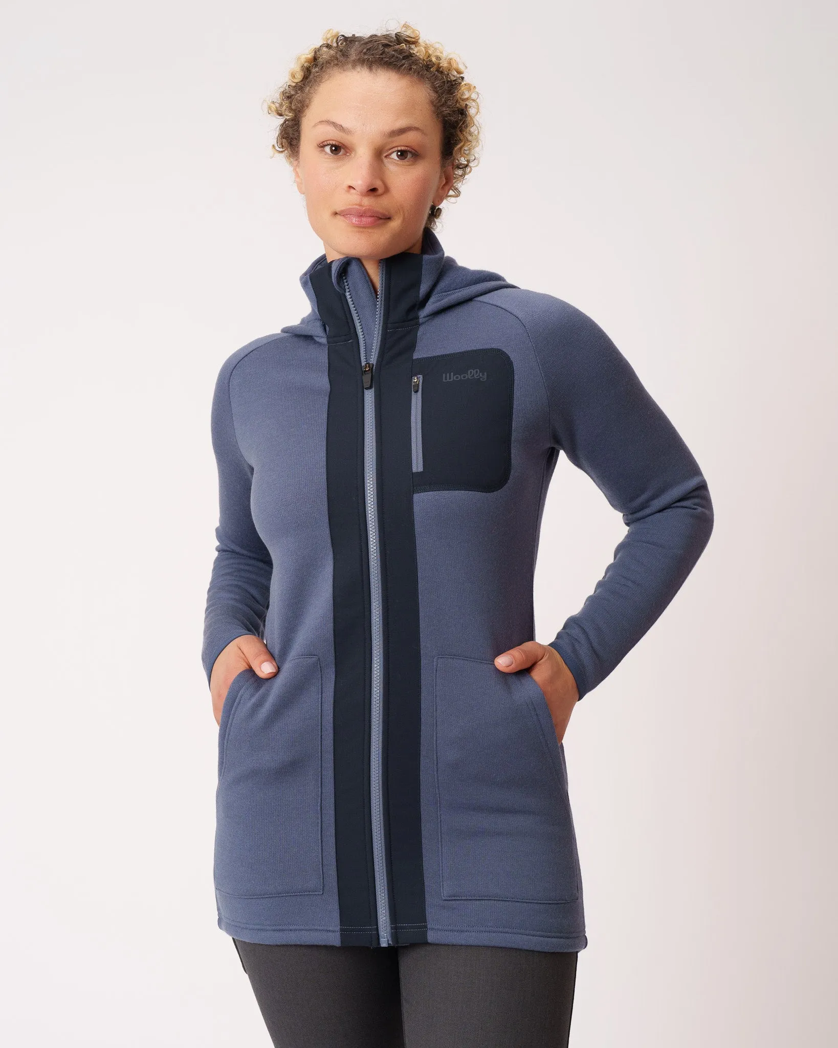 Merino Fleece Long Zip Hoodie
