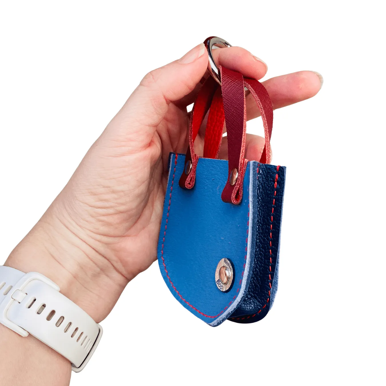 Mini Leather Tote Bag Charm – Tiny Tote, Big Style Blue/Navy
