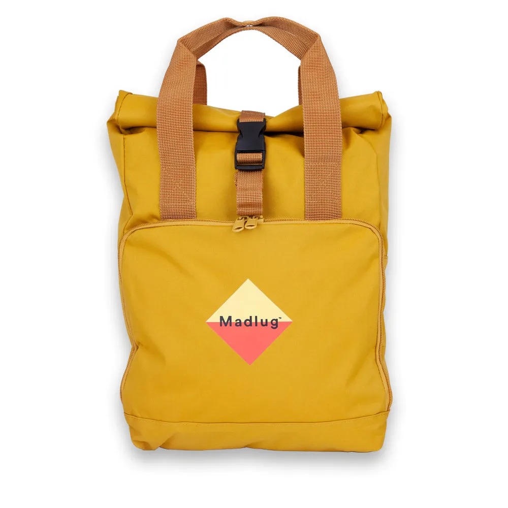 Mustard Yellow Roll-Top Backpack
