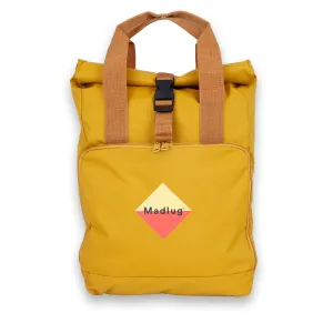 Mustard Yellow Roll-Top Backpack
