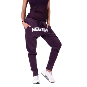 Nebbia Street Drop Crotch Pants 274 - Burgundy