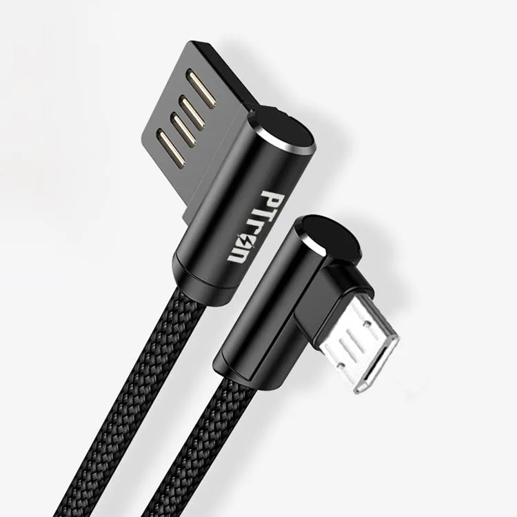 PTron Solero USB To Micro USB Data Cable - L Shape Sync Charging Cable For All Android Smartphones