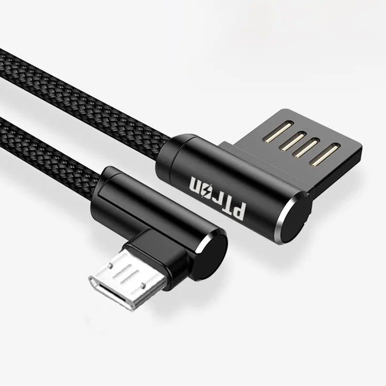 PTron Solero USB To Micro USB Data Cable - L Shape Sync Charging Cable For All Android Smartphones