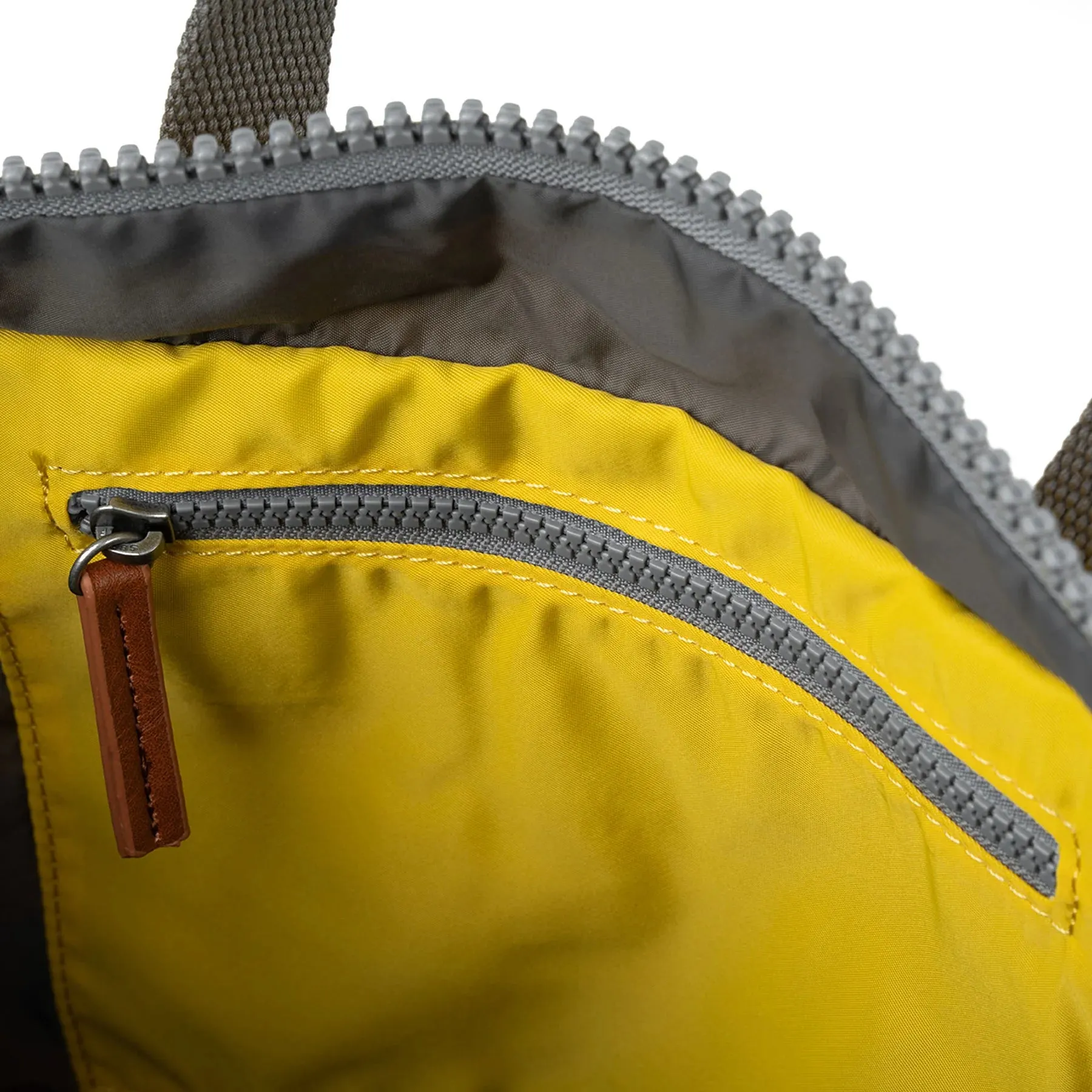 Roka Canfield B Small Mustard Recycled Nylon Bag