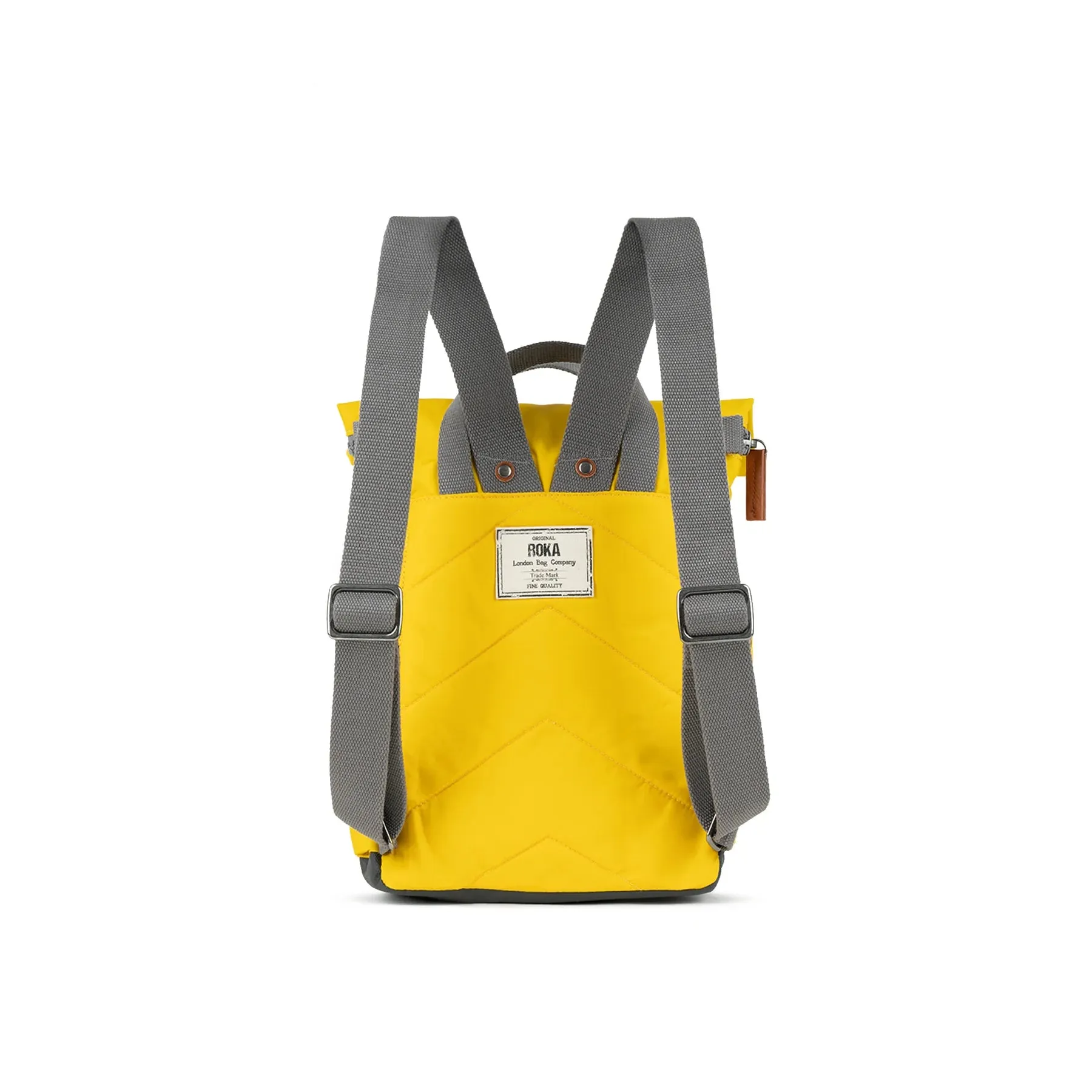Roka Canfield B Small Mustard Recycled Nylon Bag