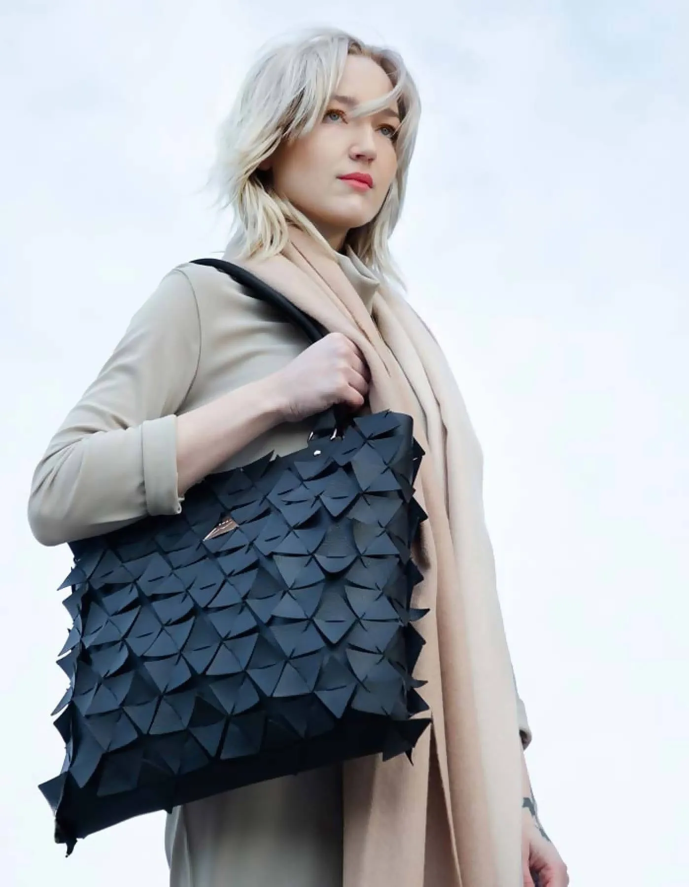 Star Tote Bag Alma Matt Black
