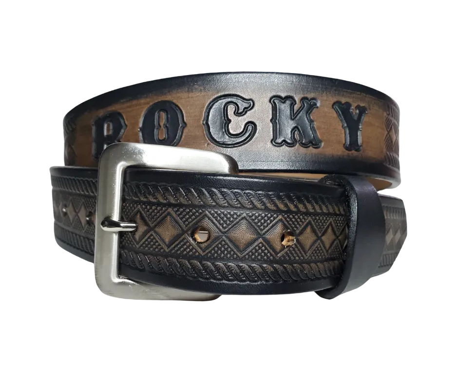 The "Diamond" Leather Belt