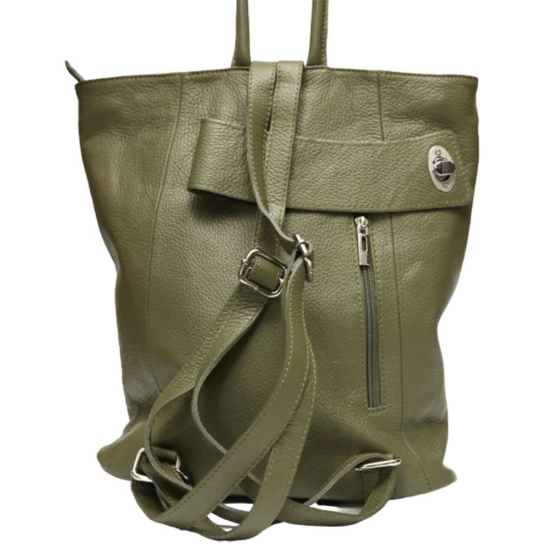 Viola Womens Leather Backpack