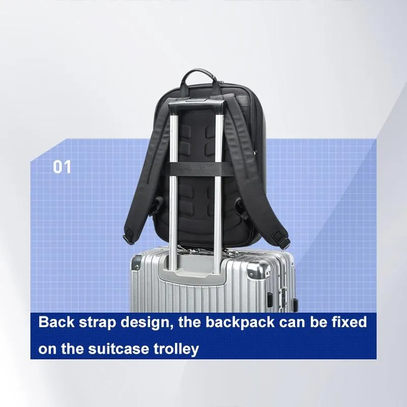 Waterproof Business Laptop Backpack - Large Capacity with Password Lock
