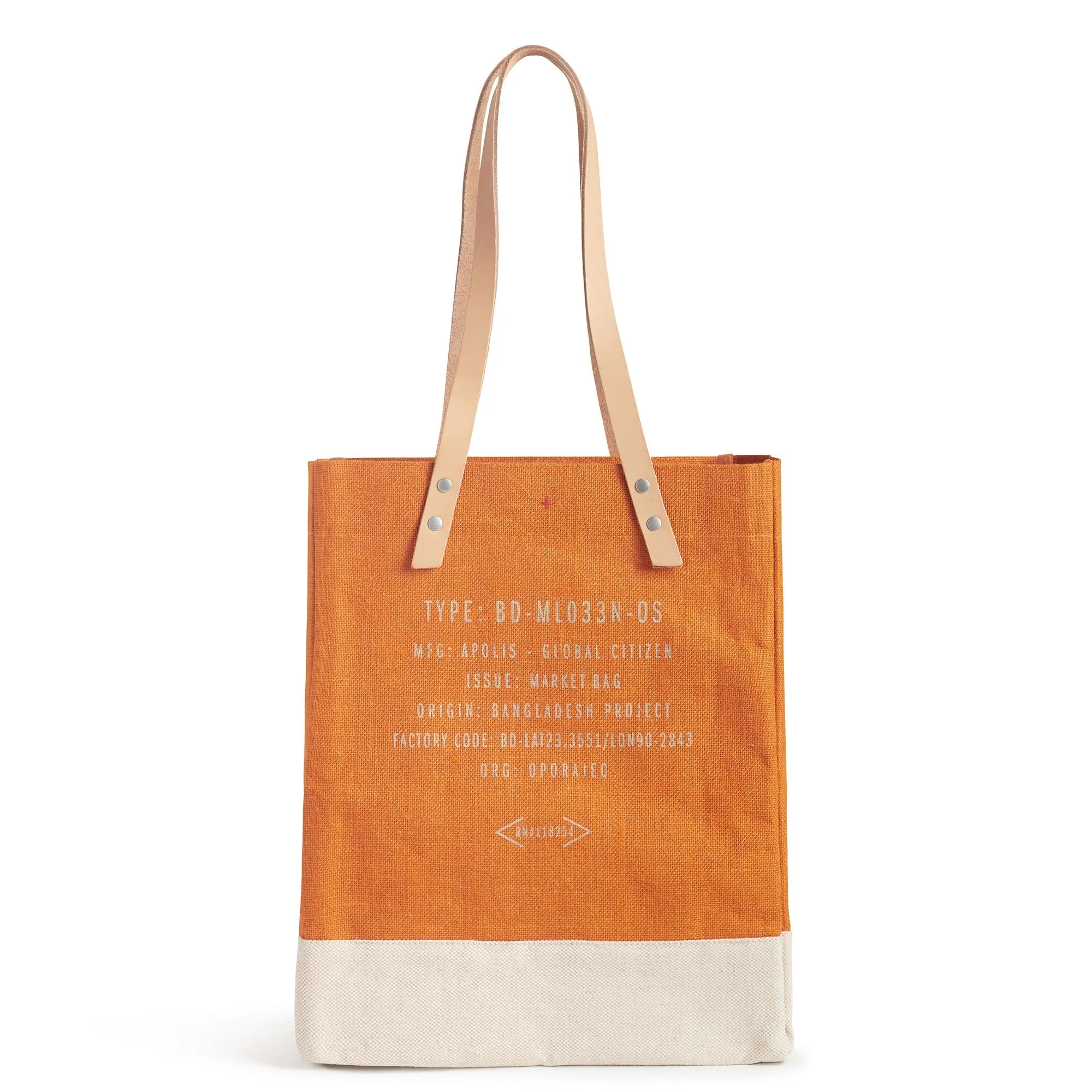 Wine Tote in Citrus (033OR) | Estimated Delivery: April 2025