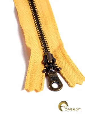 YKK #4.5 Antique (4-12" / 10.2-30.5cm) - 844 Crusty Mustard