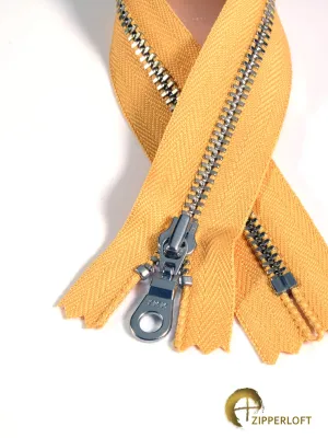 YKK #4.5 Nickel-Silver (4-12" / 10.2-30.5cm) - 844 Crusty Mustard